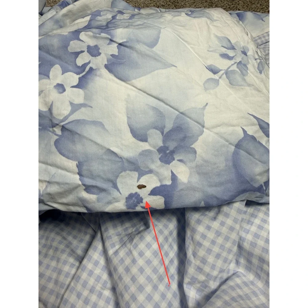 Bertelli 1947 Italy Floral Cotton Duvet Full Restoration Hardware + pillow shams